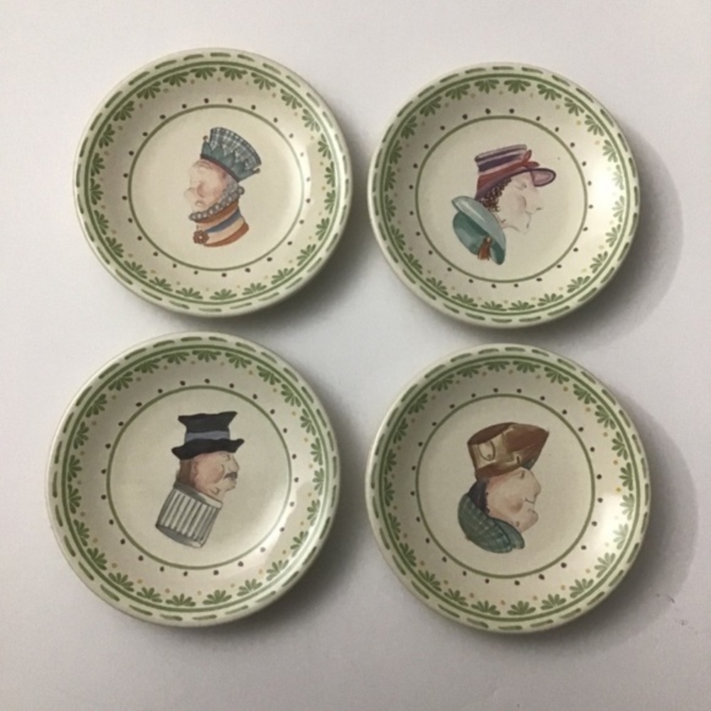 Pfaltzgraff Topsy Turvey Set of 4 6-1/4” Plates